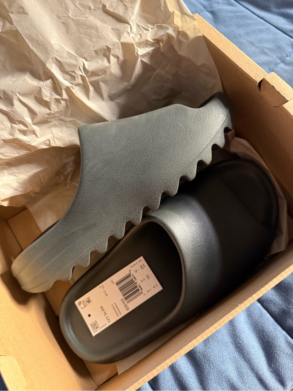adidas YZY Slide Box in Brown Kraft